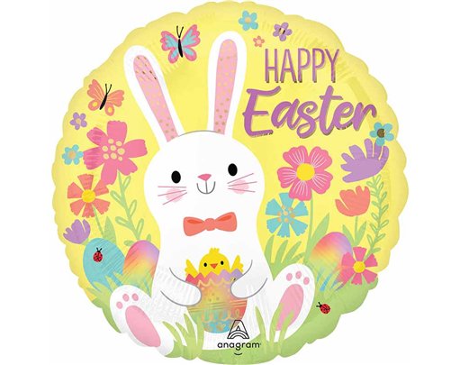 18in EASTER BUNNY LOVE FOIL BALLOON