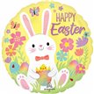 18in EASTER BUNNY LOVE FOIL BALLOON