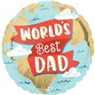 18in WORLD'S BEST DAD FOIL BALLOON