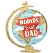 WORLD'S BEST DAD GLOBE SUPERSHAPE FOIL BALLOON