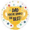 18in SIMPLY THE BEST 1 DAD FOIL BALLOON