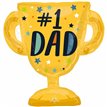 1 DAD TROPHY SUPERSHAPE FOIL BALLOON