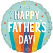 18in FATHER'S DAY PLAYFUL STRIPES FOIL BALLOON