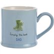 DAD LOVE LIFE EMBOSSED MUG