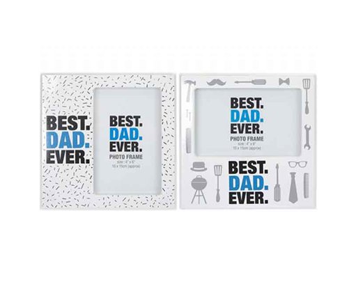 4x6in 2ASST DAD PRINTED PHOTO FRAME