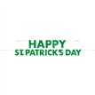 2PC FOIL HAPPY ST PATRICKS DAY LETTER BANNER