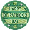 8PK 9in LUCKY CLOVER ST PATS DAY PLATES