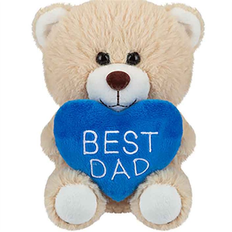 6in BEST DAD BEAR WITH HEART 9S