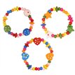 3ASST WOOD BEAD BRACELET  96S