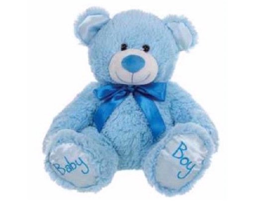 11IN SITTING BABY BOY BEAR