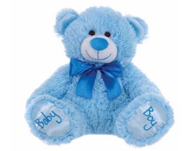 14IN SITTING BABY BOY BEAR