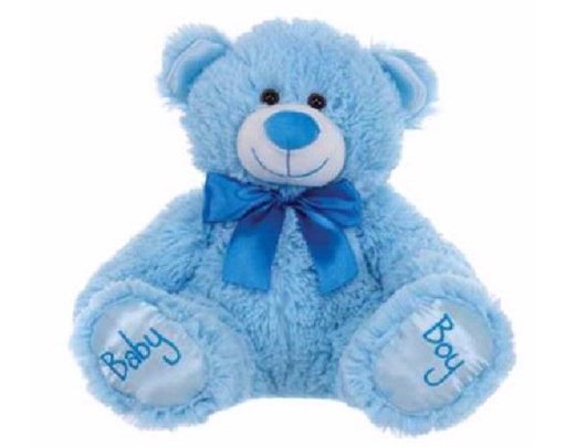 14IN SITTING BABY BOY BEAR