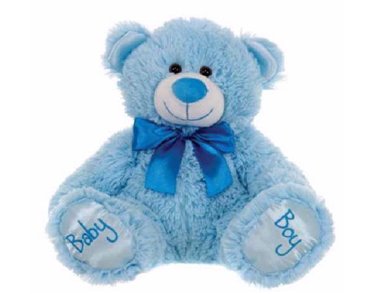 17IN SITTING BABY BOY TEDDY