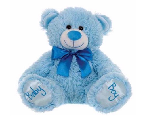 17IN SITTING BABY BOY TEDDY