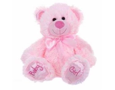 11IN SITTING BABY GIRL BEAR