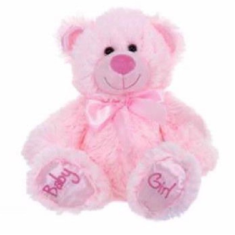 11IN SITTING BABY GIRL BEAR