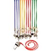 WHISTLE METAL ON COLOUR CORD  12S