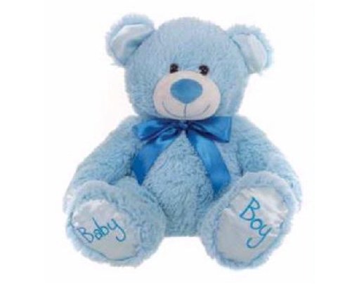 8IN SITTING BABY BOY BLUE BEAR