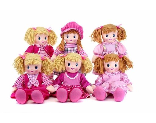 6ASST 50CM RAG DOLL