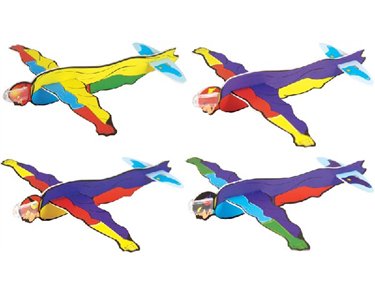 17CM 4ASTD SUPER HERO GLIDERS  48S