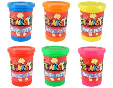 6ASST NEON NOISE PUTTY  12S