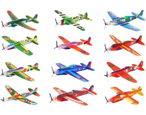 ASST 20CM FLYING GLIDERS  48S