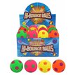 6.2CM 4 ASST COLS FOOTBALL STYLE BALLS  24S