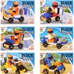 6ASST CAR BLOCKS DIY KIT  12S