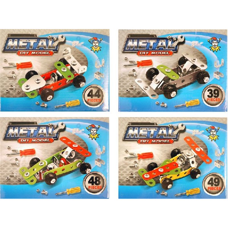 4ASST METAL DIY CAR KIT