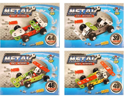 4ASST METAL DIY CAR KIT