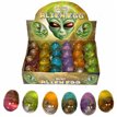 ASST MINI ALIEN EGG GOLD/SILVER ALIEN  24S