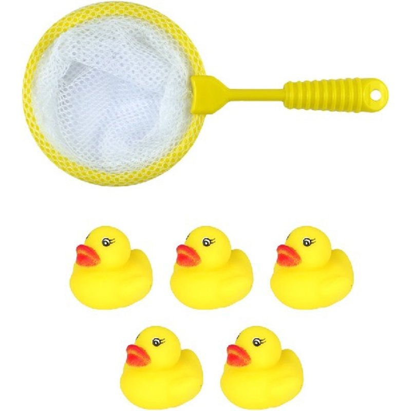 6PC DUCKS AND NET