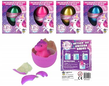 6ASST GROWING UNICORN EGG  12S