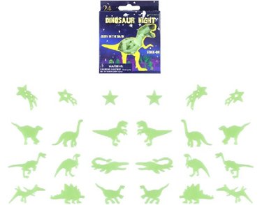 24PC GLOW DINOSAURS  24S