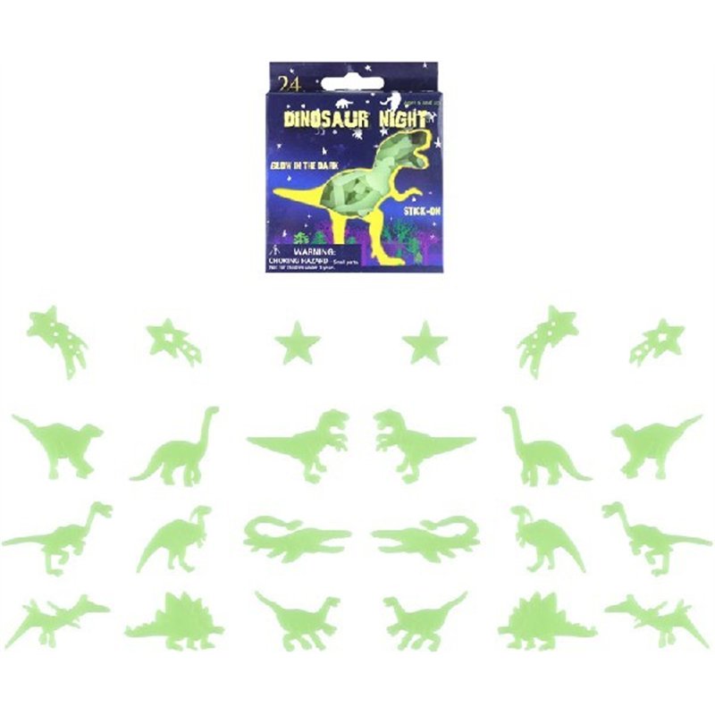 24PC GLOW DINOSAURS  24S