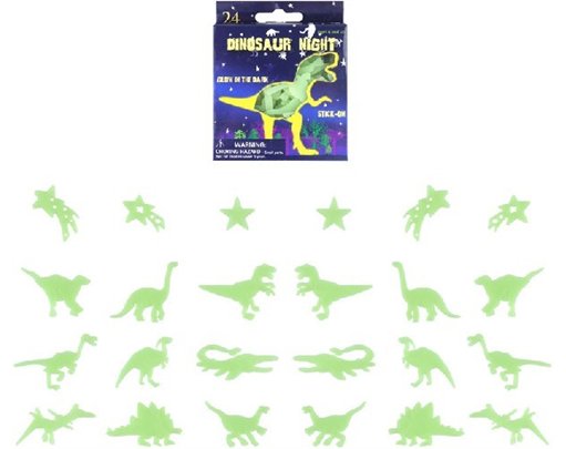 24PC GLOW DINOSAURS  24S