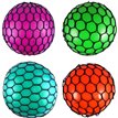 7CM 4ASST MESH SQUEEZE BALL  12S