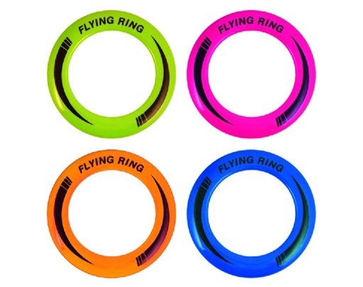 25CM 4ASST FLYING DISC  24S