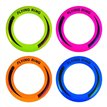 25CM 4ASST FLYING DISC  24S