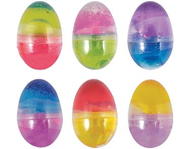 AMOEBA EGG GLITTER PUTTY  24S