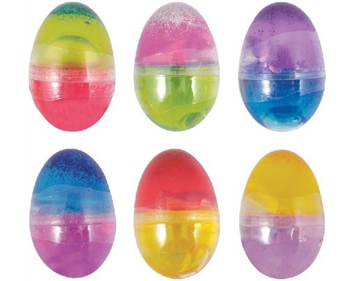 AMOEBA EGG GLITTER PUTTY  24S