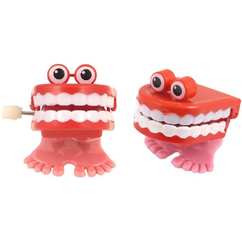 4CM CLOCKWORK CHATTING TEETH  12S
