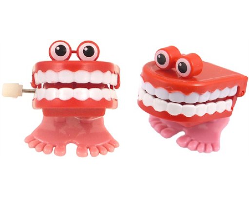 4CM CLOCKWORK CHATTING TEETH  12S