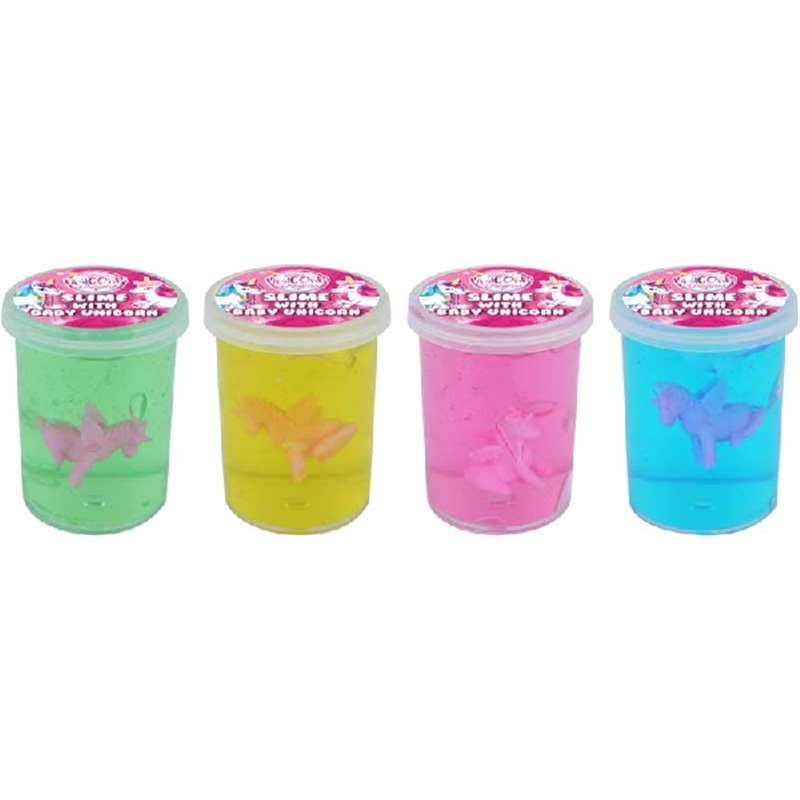 4 COLOUR SLIME WITH UNICORN  24S