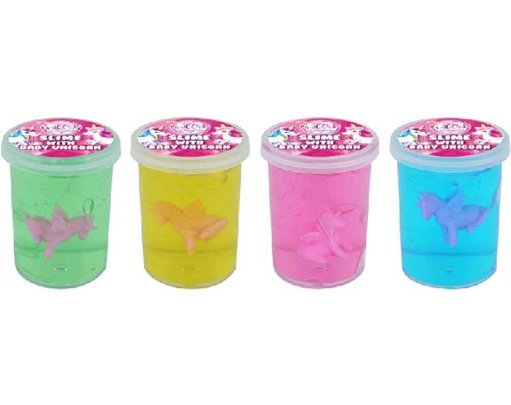 4 COLOUR SLIME WITH UNICORN  24S