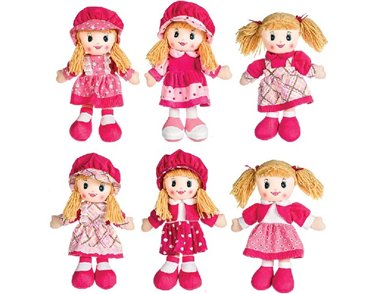 6ASST 30CM RAGDOLL