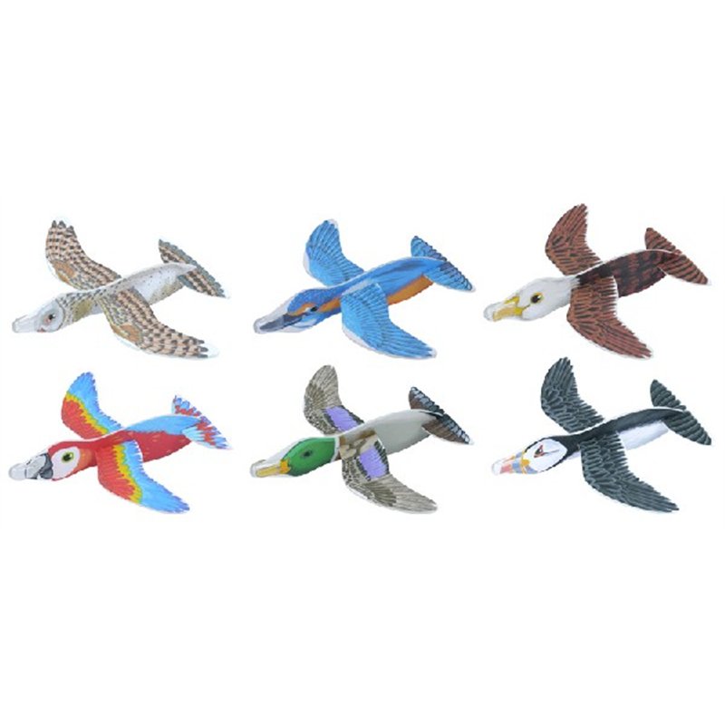 6ASST BIRDS GLIDERS  48S