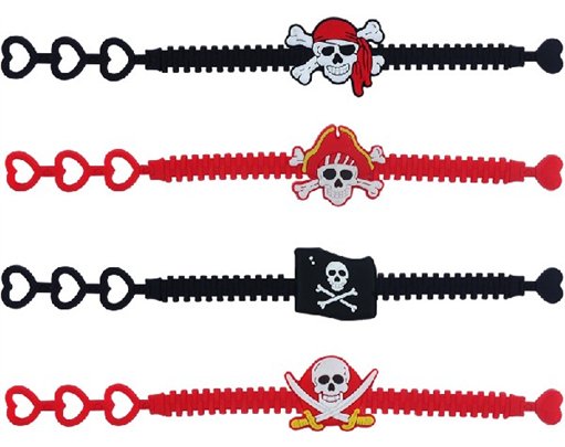 4ASST PIRATE BRACELET  100S