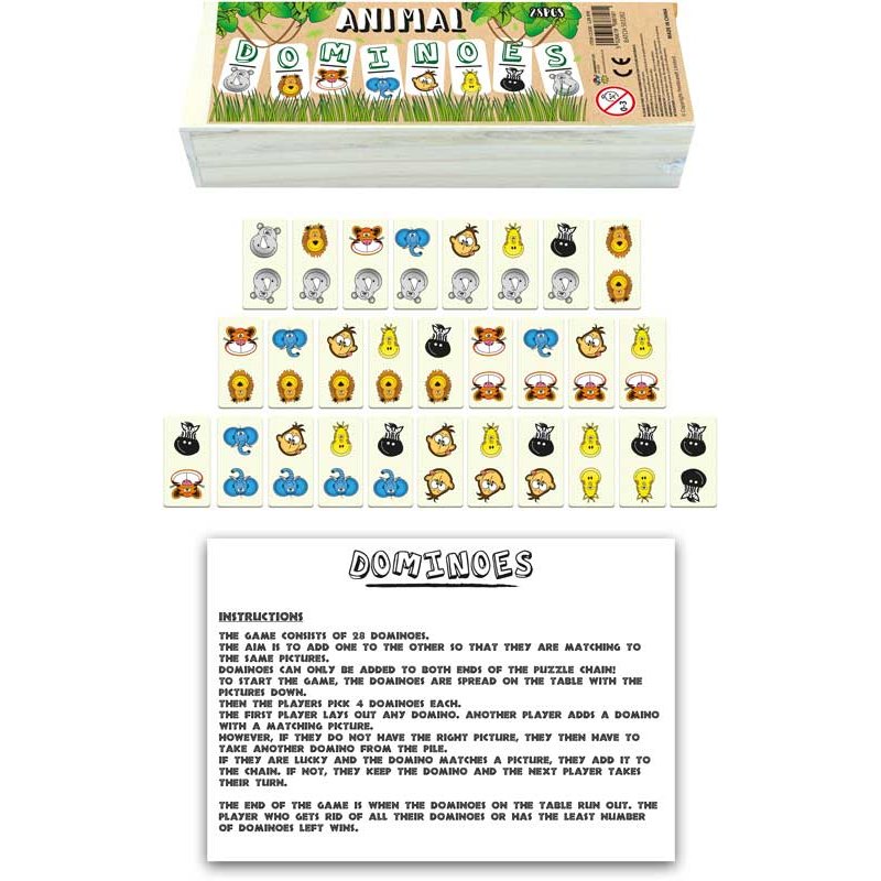28PC ANIMALS DOMINOES