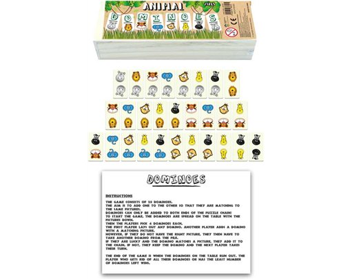 28PC ANIMALS DOMINOES